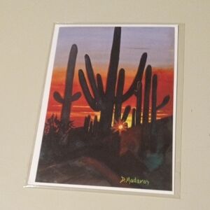 Desert Sunrise Art Print Card